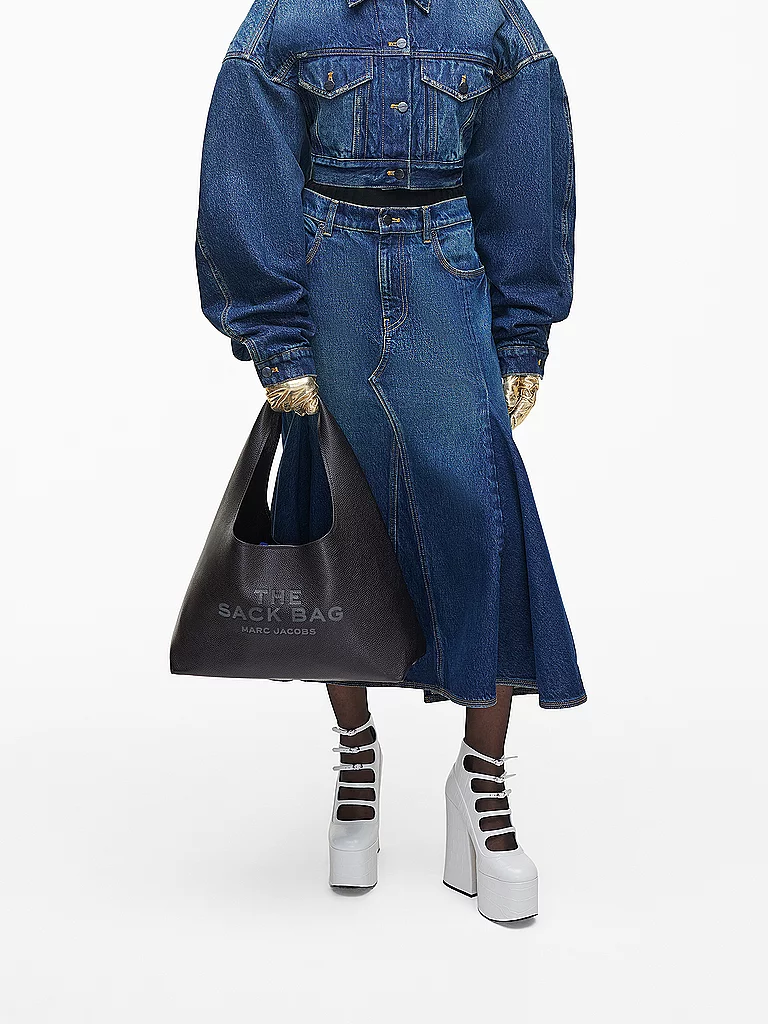 Marc JACOBS Ledertasche - Umhängetasche THE SACK BAG schwarz damen 2